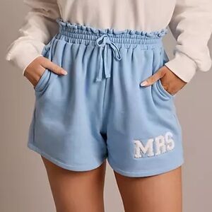 David’s Bridal MRS Sweatshirt & Shorts Set